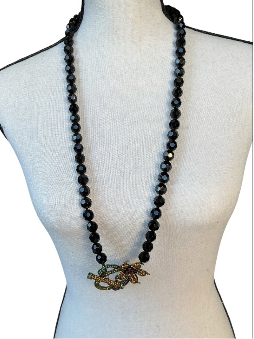 Heidi Daus Swarovski Crystal Floral Necklace